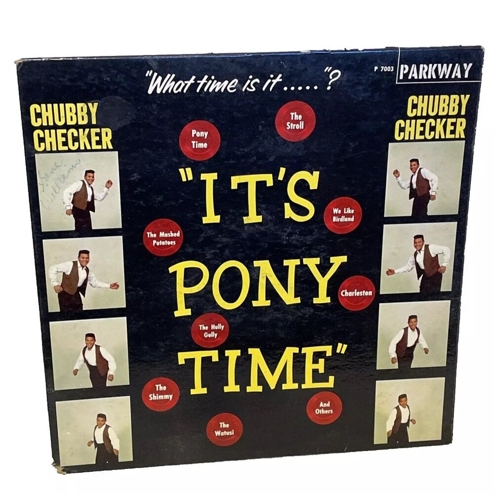 Chubby Checker It's Pony Time (Vinyl, 1961) Parkway P 7003 Good LP Record Album